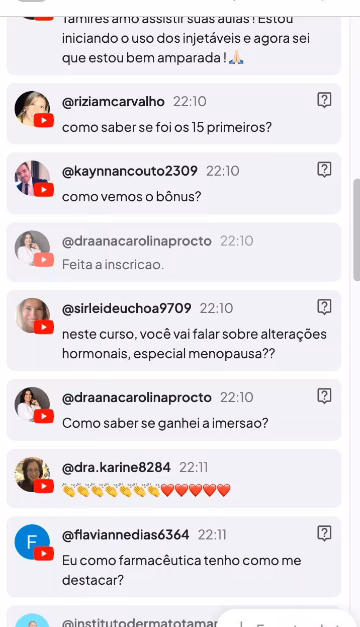 Depoimento de aluno 5
