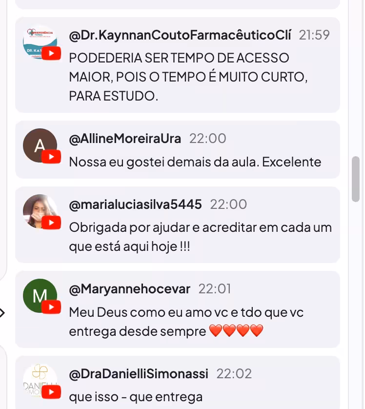 Depoimento de aluno 2
